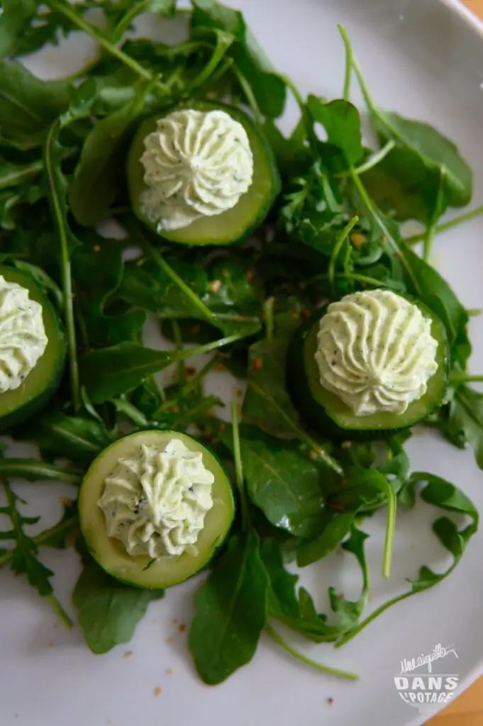 bouchée courgette feta