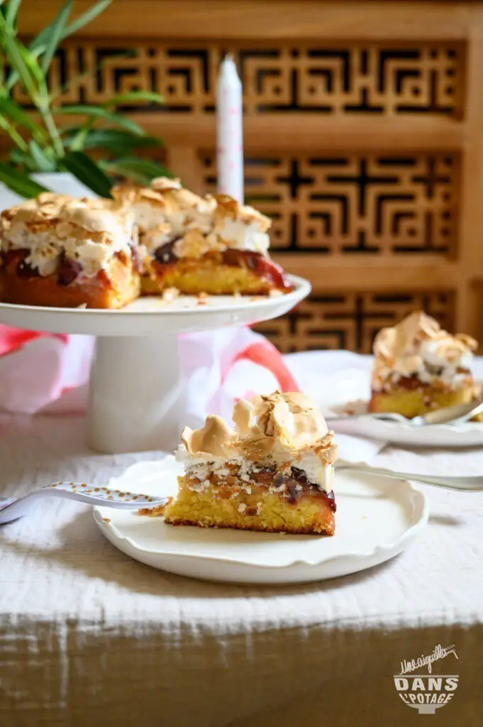 gâteau Louise aux prunes