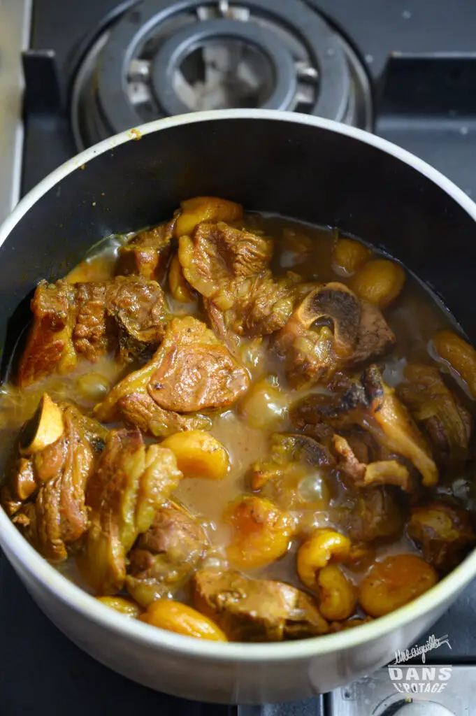 spiced lamb and apricot